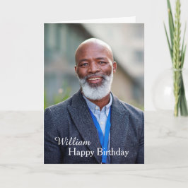 Custom Happy Birthday Foto Card Karte