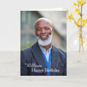 Custom Happy Birthday Foto Card Karte (Gelbe Blume)