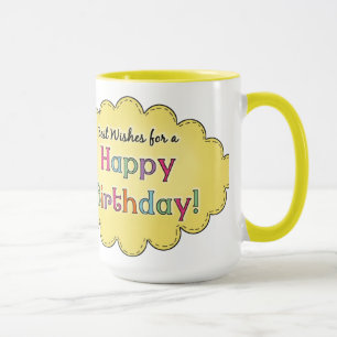 Custom Happy Birthday Geschenk Tasse