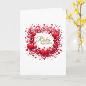 Custom Happy Birthday Gift Card – Personalized Bir Karte (Gelbe Blume)