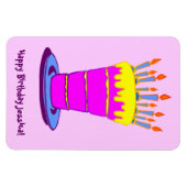 Custom Happy Birthday Gigant Cake Art Magnet (Horizontal)