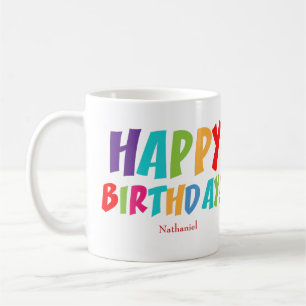 Custom Happy Birthday Kaffeetasse