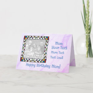 Custom Happy Birthday Mama Karte