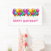 Custom Happy Birthday mit Balloons Banner (Insitu)