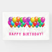 Custom Happy Birthday mit Balloons Banner (Horizontal)