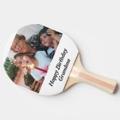 Custom Happy Birthday Oma Foto Tischtennis Schläger (Seitenansicht)