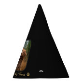 Custom Happy Birthday Pet Dog Photo Picture Name Partyhütchen (Rechts)