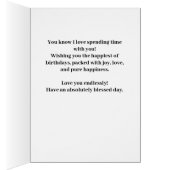 Custom Happy Birthday Photo Magazine Cover Card (Innen (Rechts))