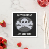Custom Happy Birthday Skull Napkins Serviette (Beispiel)