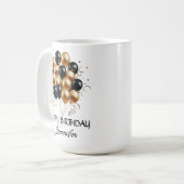 Custom Happy Birthday Tasse, Geschenk für sie oder Kaffeetasse (Vorderseite Links)