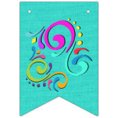 Custom Happy Birthday Wimpelkette (Erste Fahne)