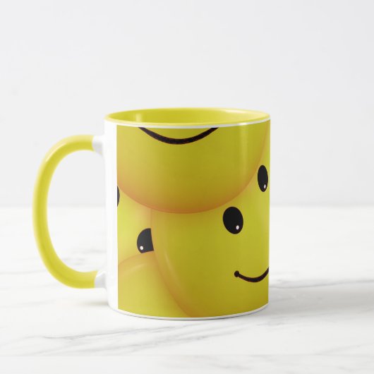 Custom Happy Face Tasse (Links)