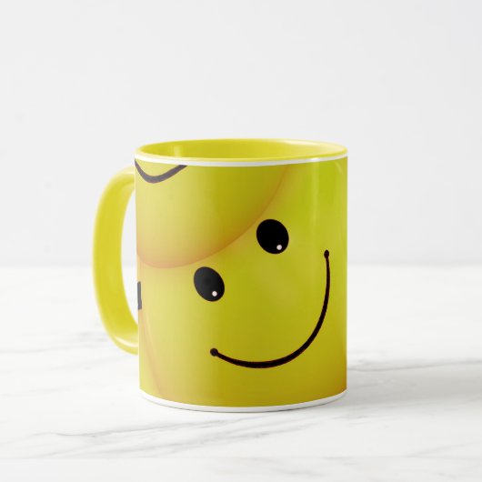 Custom Happy Face Tasse (Vorderseite Links)