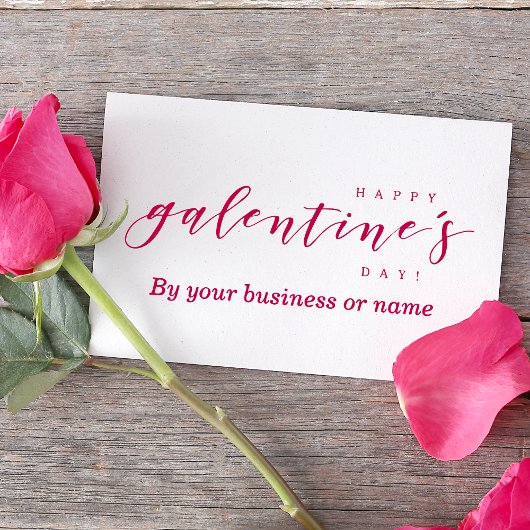 Custom Happy Galentine's Day Quote Typografie Gummistempel