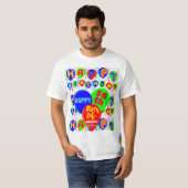 Custom Happy Geburtday Ballons T-Shirt (Vorne ganz)