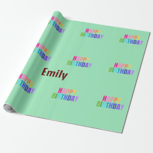 Custom Happy Geburtstag Oma Foto Collage Rosa Geschenkpapier