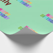 Custom Happy Geburtstag Oma Foto Collage Rosa Geschenkpapier (Ecke)