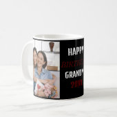 Custom Happy Geburtstag Oma Foto Collage Rosa Kaffeetasse (Vorderseite Links)