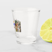 Custom Happy Geburtstag Oma Foto Collage Rosa Schnapsglas (Rechts)