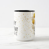 Custom Happy Geburtstag Tasse, Geburtstagsgeschenk Zweifarbige Tasse (Mittel)