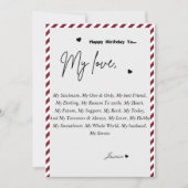 Custom Happy Geburtstag wünscht Ehemann Einladung (Vorderseite)