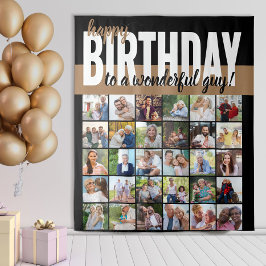 Custom Happy Geburtstag zu .. 30 Foto Collage Wandteppich