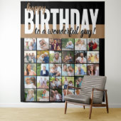 Custom Happy Geburtstag zu .. 30 Foto Collage Wandteppich (Beispiel)