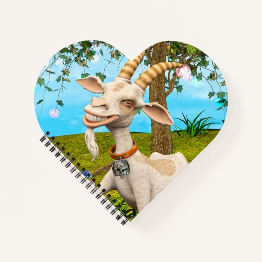 Custom Happy Goat Notizblock (Vorderseite)
