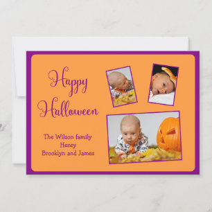 Custom Happy Halloween Cards Foto hinzufügen Karte