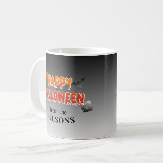 Custom Happy Halloween: Fügen Sie Ihren Familienna Kaffeetasse (Vorderseite Links)