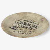 Custom Happy Halloween Pappteller (Schrägansicht)