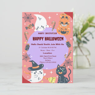 Custom Happy Halloween Party Classic Einladung