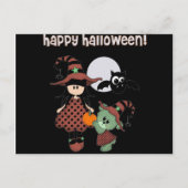 Custom Happy Halloween Postkarte (Vorderseite)