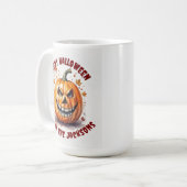 Custom Happy Halloween Pumpkin Coffee Cup Kaffeetasse (Vorderseite Links)