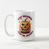 Custom Happy Halloween Pumpkin Coffee Cup Kaffeetasse (Links)