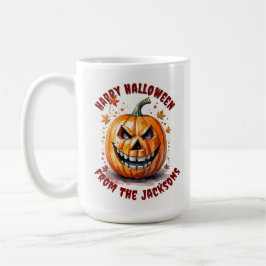Custom Happy Halloween Pumpkin Coffee Cup Kaffeetasse