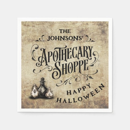 Custom Happy Halloween Serviette (Vorderseite)