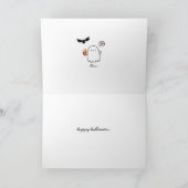 Custom Happy Halloween Spooky Season Niedliche Gei Karte (Innenseite)