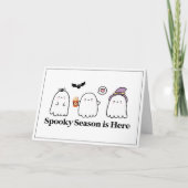 Custom Happy Halloween Spooky Season Niedliche Gei Karte (Vorderseite)