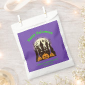 Custom Happy Halloween Spuk House Lila Geschenktütchen (Ausgeschnitten)