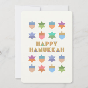 Custom Happy Hanukkah Dreidels und Stars