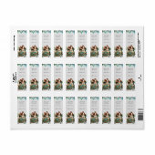 Custom Happy Holidays Chic Rustic Vintag Ephemera (Vorne)