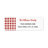 Custom Happy Holidays Fun Classic Plaid Red  (Vorne)