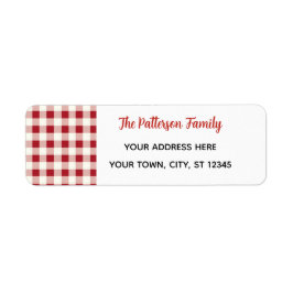 Custom Happy Holidays Fun Classic Plaid Red 