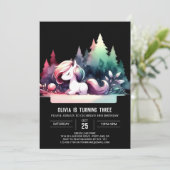 Custom Happy Horse Birthday Einladung (Stehend Vorderseite)