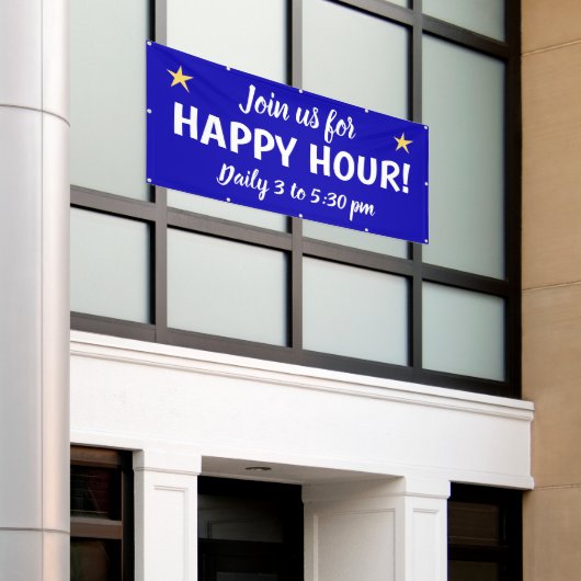 Custom Happy Hour Banner (Äußeres Gebäude)