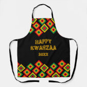 Custom HAPPY KWANZAA Schürze (Vorderseite)