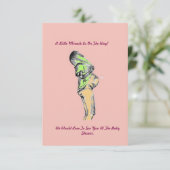 Custom Happy Mom Baby Dusche Einladungen (Stehend Vorderseite)