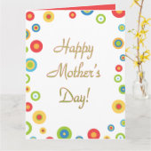 Custom Happy Mother's Day Grußkarte Karte (Gelbe Blume)