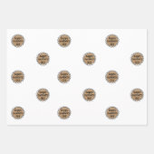 Custom HAPPY MUTTER'S DAY Scalloping Edge Geschenk Geschenkpapier Set (Vorderseite)